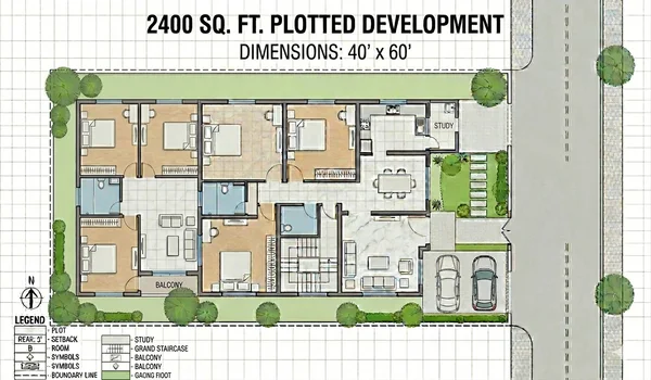 Bulwark The Woodland Forest 2,400 sq ft Villa Plot - 40x60 or 30x80 dimensions