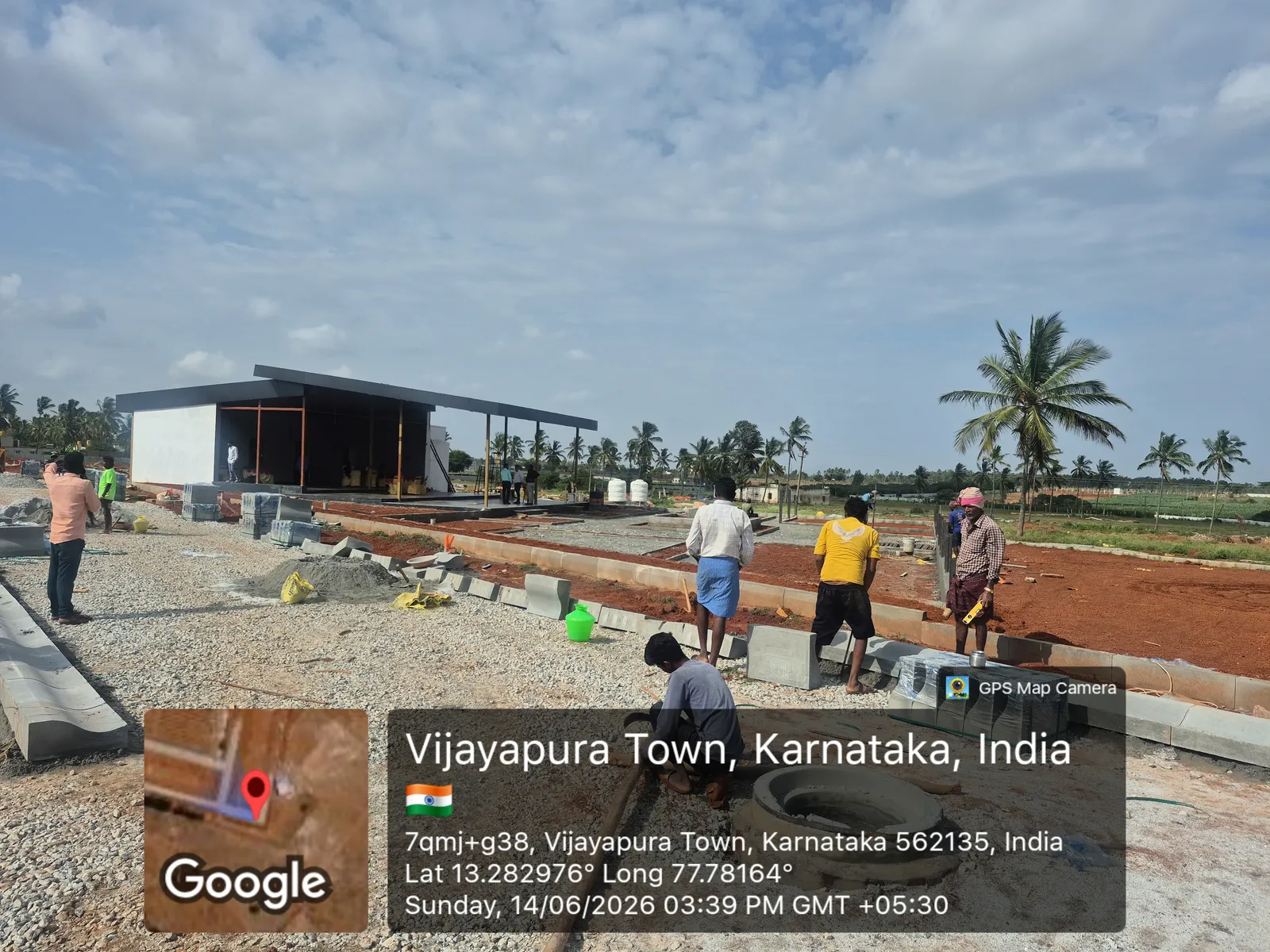 Bulwark The Woodland Forest Construction Progress Featured Image Of Bulwark The Woodland Forest construction progress — plotted township civil works at Vijayapura, June 2026